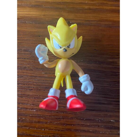 Sonic the Hedgehog Action Figures, 6 Piece Figurine Play Set, Kids Easter Basket - Picture 3 of 11